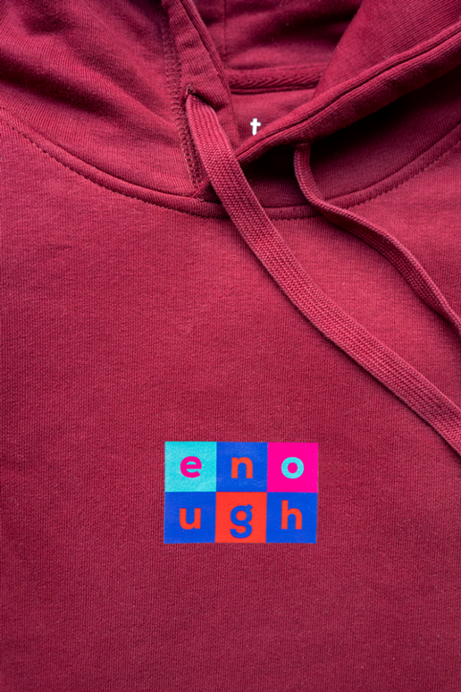 Enough hoodie - Burgundy