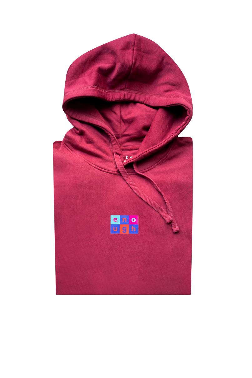 Enough hoodie - Burgundy
