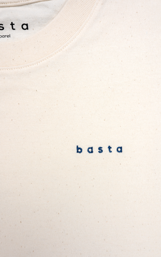 basta tee - Natural Raw