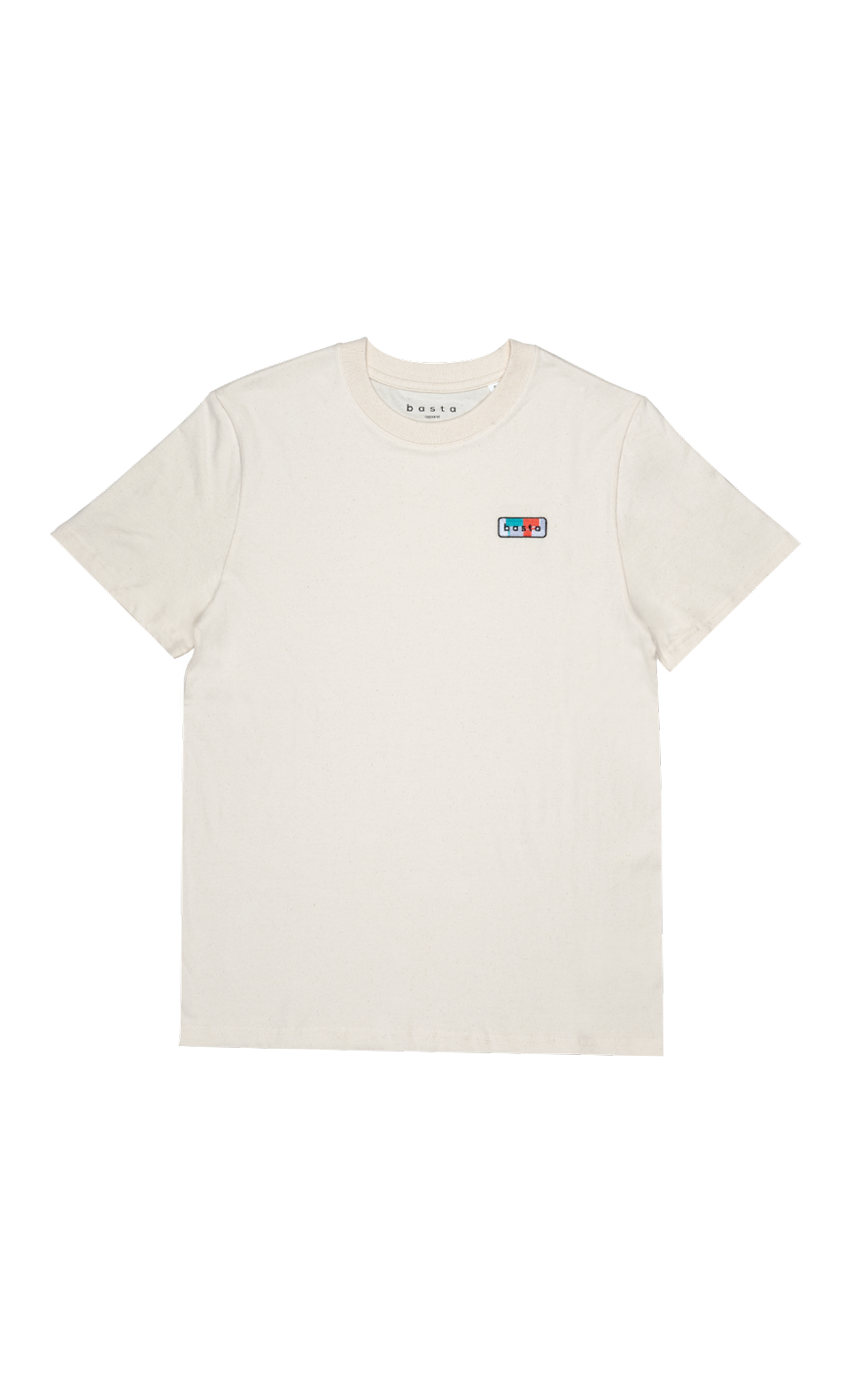 basta patch tee - Natural Raw