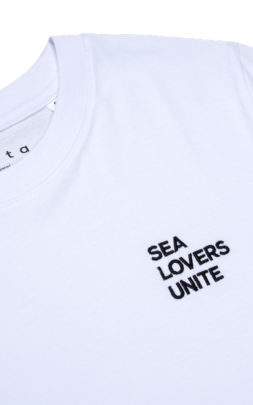 Sea lovers unite tee - White